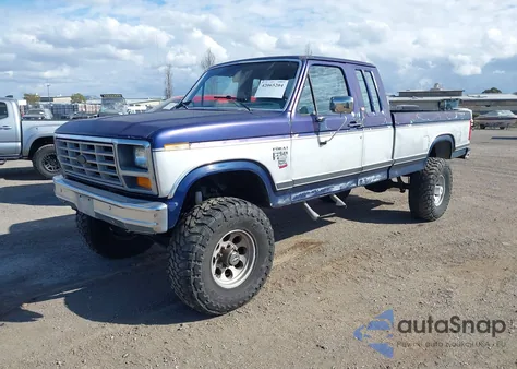 1986 Ford F250 из США, поврежденный, VIN 1FTHX2613GKB69048